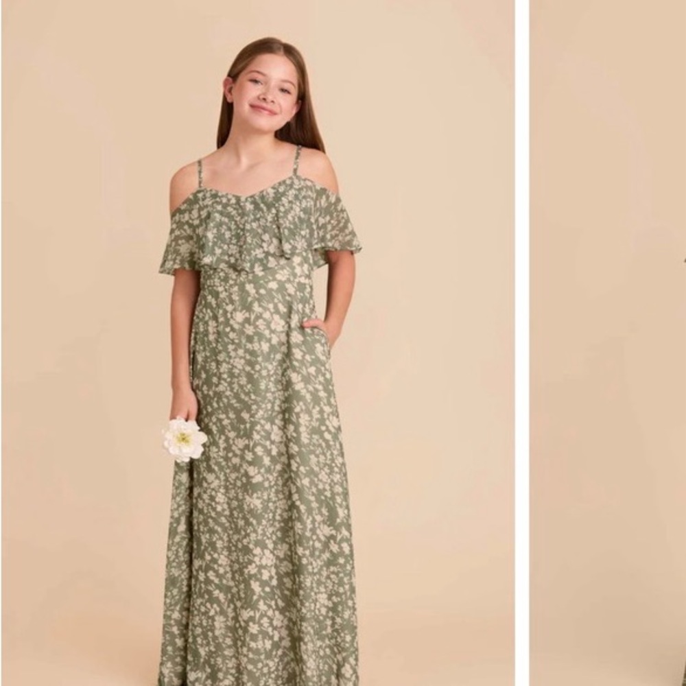 Birdy Grey Green Smocked Tiered Sundress Wedding Guest